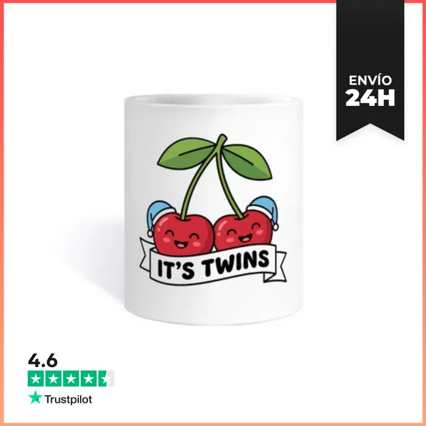 Taza Gemelos De Cereza Anuncian Embarazo De Niños LaTostadora