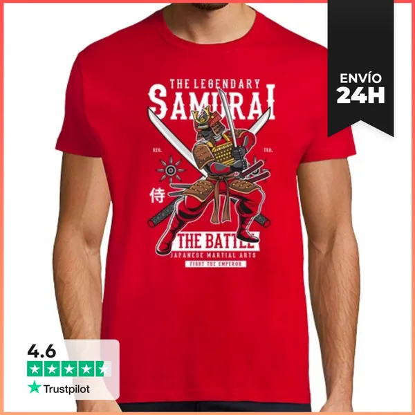 Camiseta Hombre Clásica Samurai LaTostadora