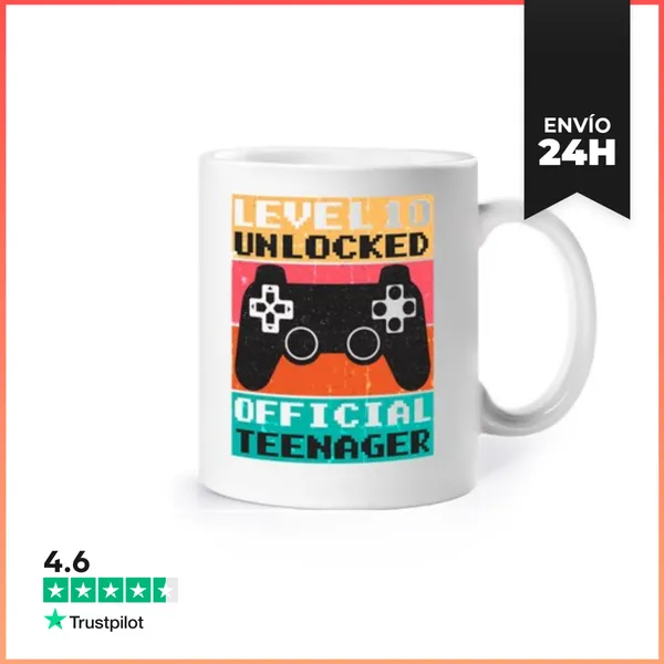 Taza Level 10 Unlocked Official Teenager LaTostadora
