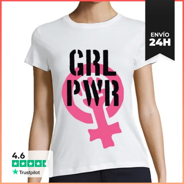 Camiseta Mujer Clásica GRL PWR LaTostadora