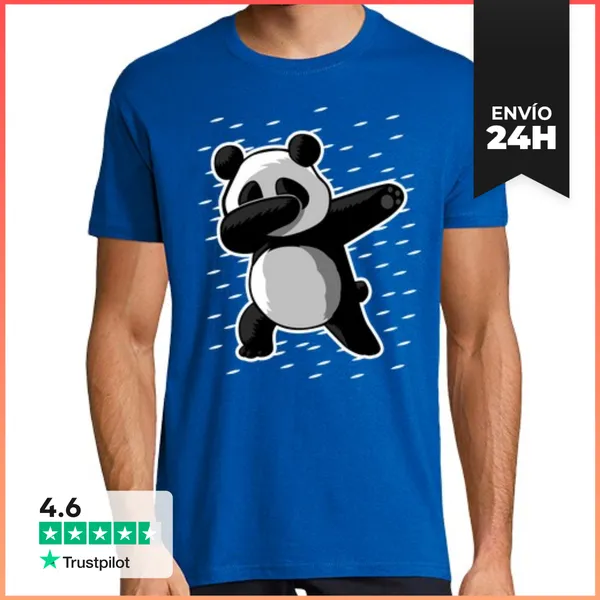 Camiseta Hombre Clásica Dab Panda LaTostadora