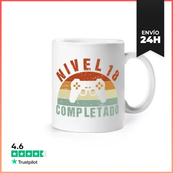 Taza Gaming 18 Cumpleaños Play LaTostadora