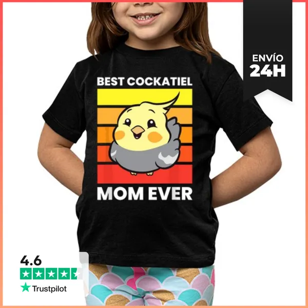 Camiseta Clásica Para Niños Mejor Mamá De Cacatúa De Todos Los