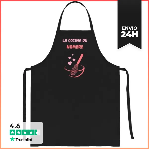 Delantal La Cocina De Nombre Personalizable LaTostadora