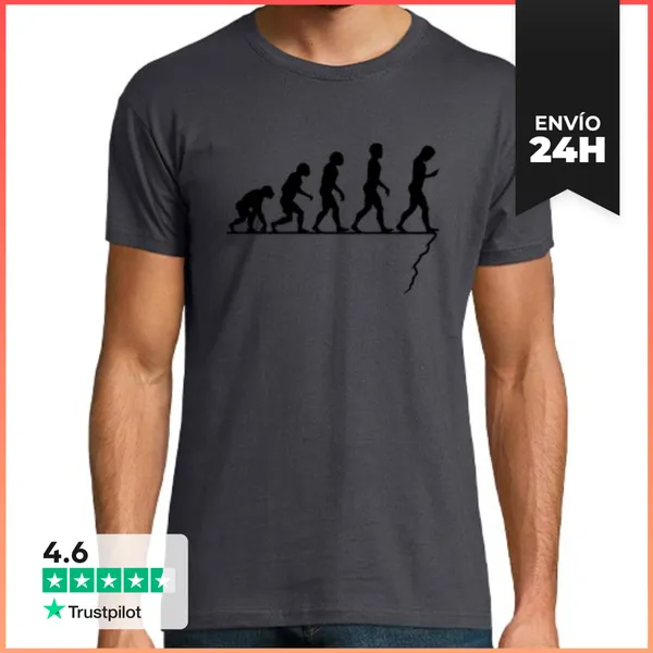 Camiseta Hombre Clásica Evolution Smartphon LaTostadora
