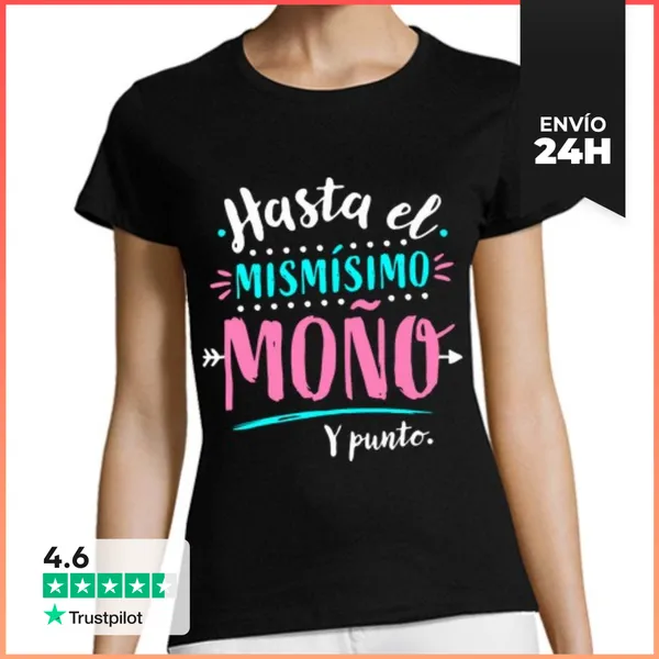 Camiseta Mujer Clásica Hasta El Moño LaTostadora