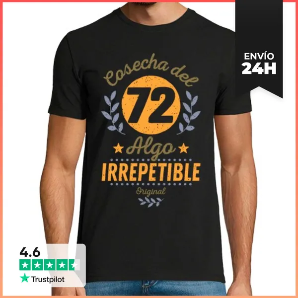 Camiseta Hombre Clásica Cosecha Del 72. Irrepetible LaTostadora