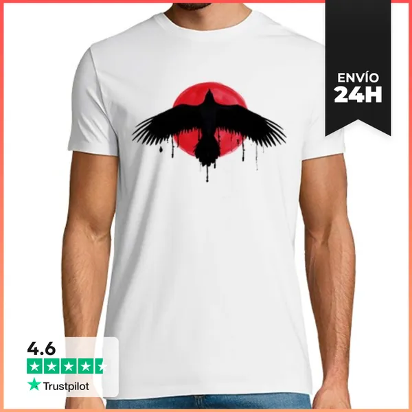 Camiseta Hombre Clásica Chloe Price Before The Storm Ink Raven T