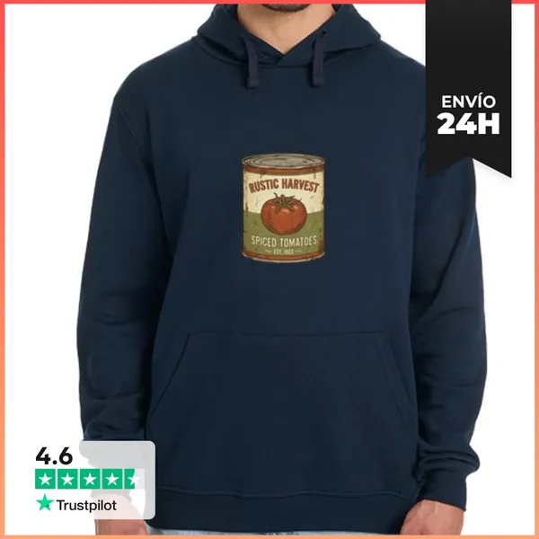Sudadera Unisex Con Capucha Conserva De Tomates Vintage Rústica