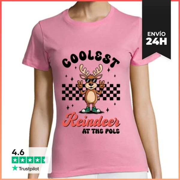 Camiseta Mujer Clásica Reno Cool LaTostadora