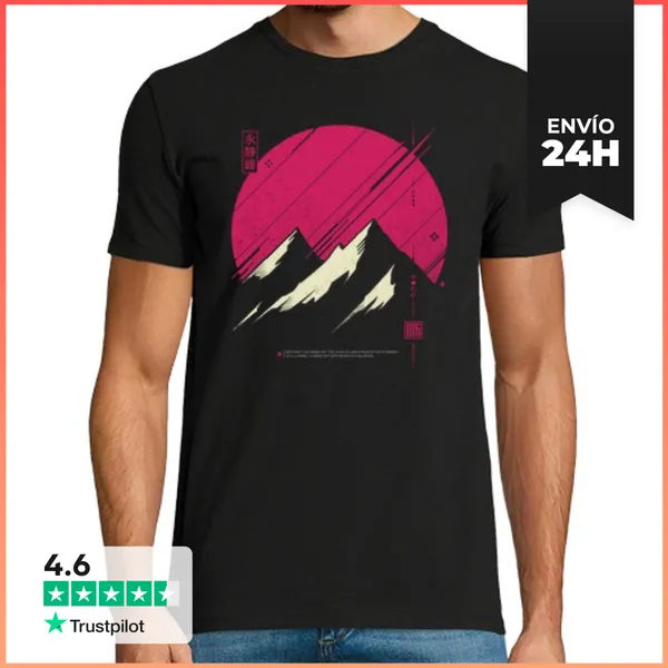 Camiseta Hombre Clásica Mountain Calm LaTostadora