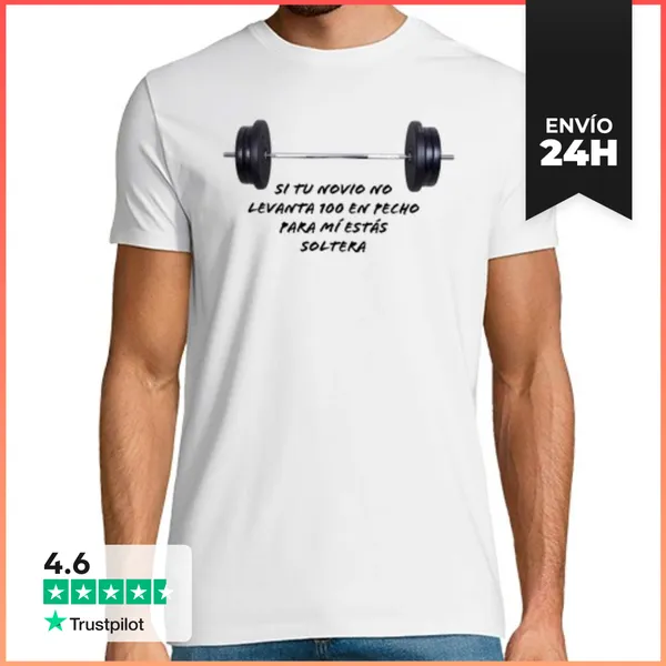Camiseta Hombre Clásica Camiseta Gimnasio Pectoral LaTostadora