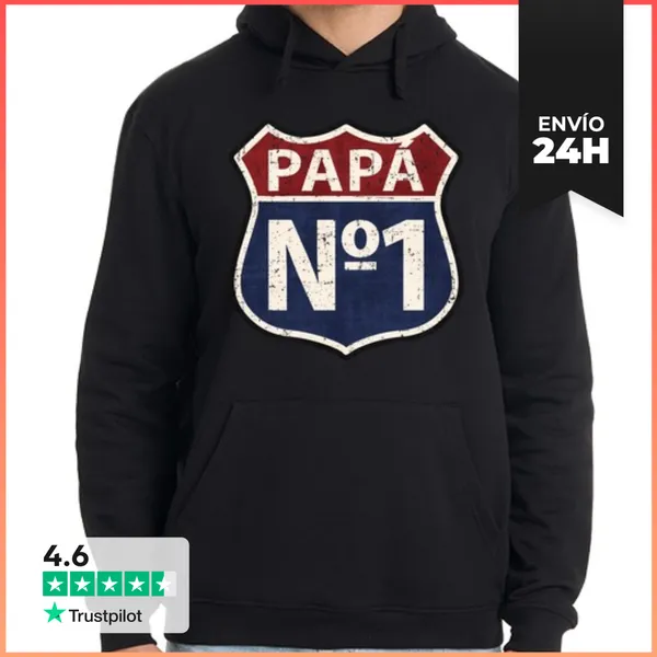 Sudadera Unisex Con Capucha Papá Nº1 LaTostadora