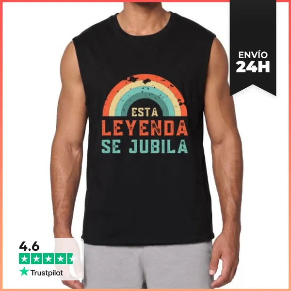 Camiseta Sin Mangas Esta Leyenda Se Jubila Retro Vintage
