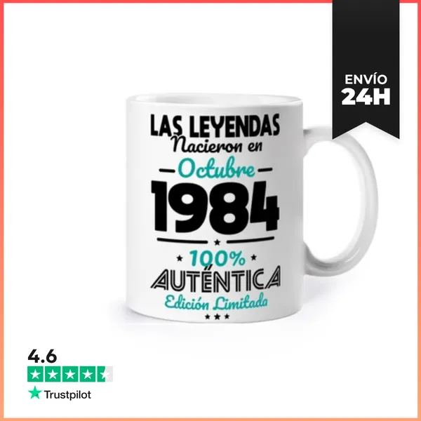 Taza 40 Anos Leyendas Octubre 1984 LaTostadora