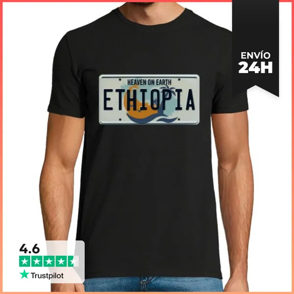 Camiseta Hombre Clásica Vacaciones De Verano En Etiopía