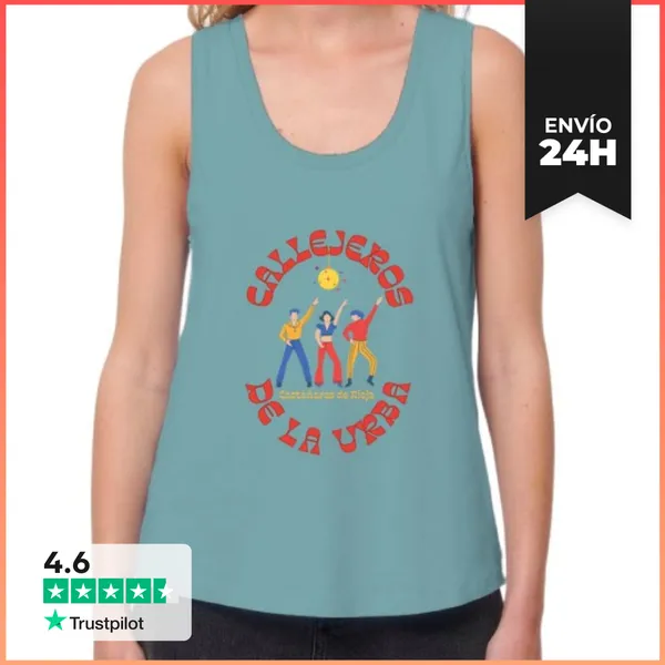 Camiseta Mujer Sin Mangas, Loose Fit Camiseta TIRANTES Mujer