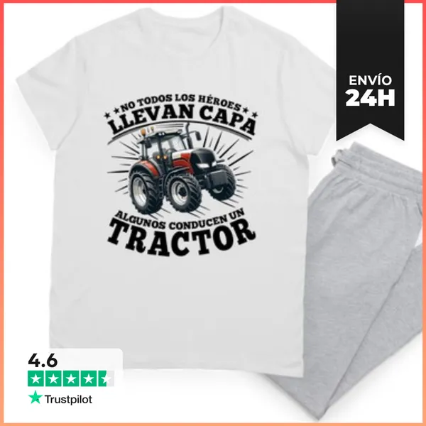 Pijama Regalo Agricultor Granjero Tractor Trac LaTostadora