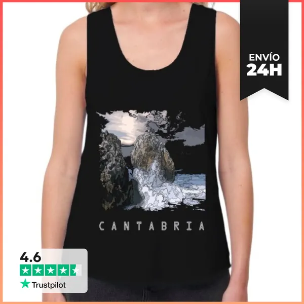 Camiseta Mujer Sin Mangas, Loose Fit Imágenes De La Tierruca 02