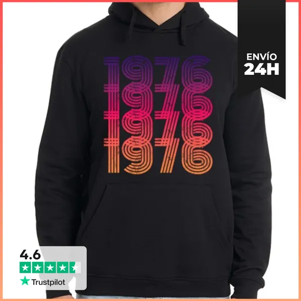Sudadera Unisex Con Capucha 1976 Edicion Limitada LaTostadora