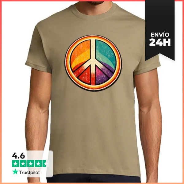 Camiseta Hombre Clásica Signo De Paz LaTostadora