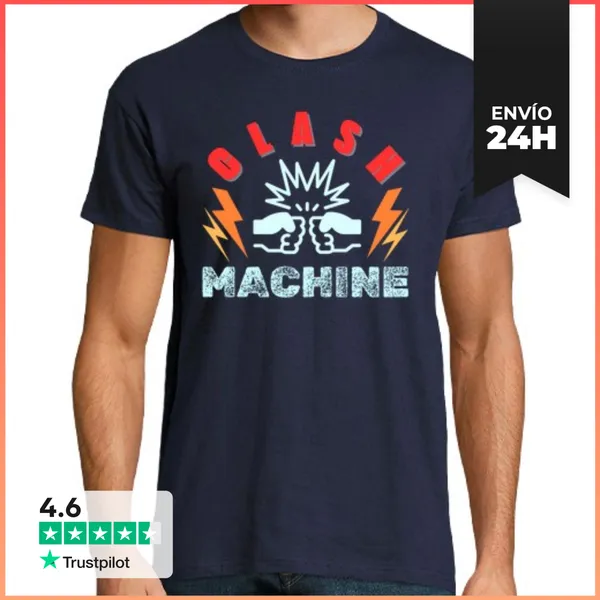 Camiseta Hombre Clásica Máquina De Choque LaTostadora