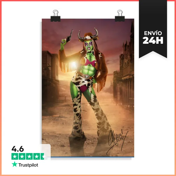 Póster Vertical Poster Alien Cowboy LaTostadora