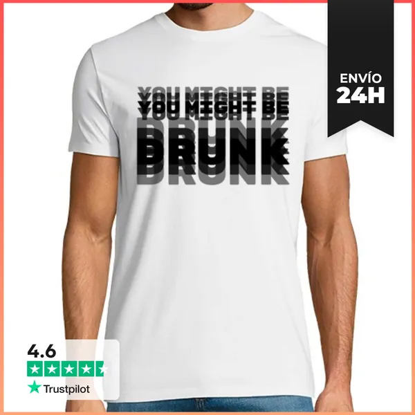 Camiseta Hombre Clásica Borracho N LaTostadora