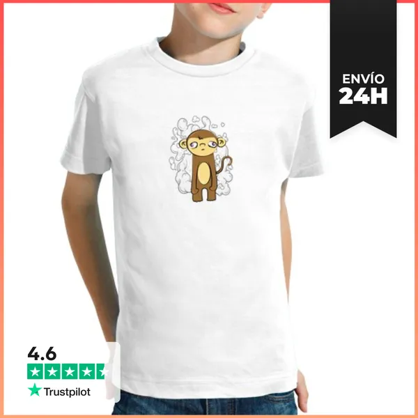 Camiseta Clásica Para Niños Mono LaTostadora