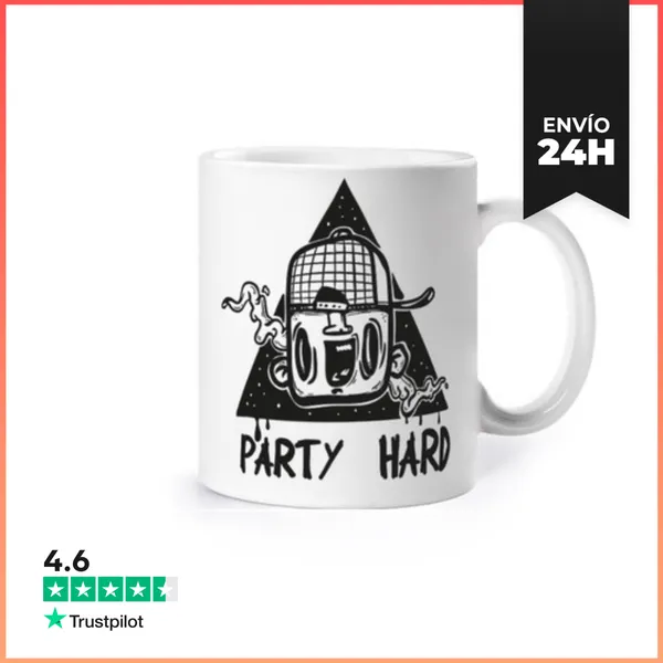 Taza Cabeza Party Hard LaTostadora