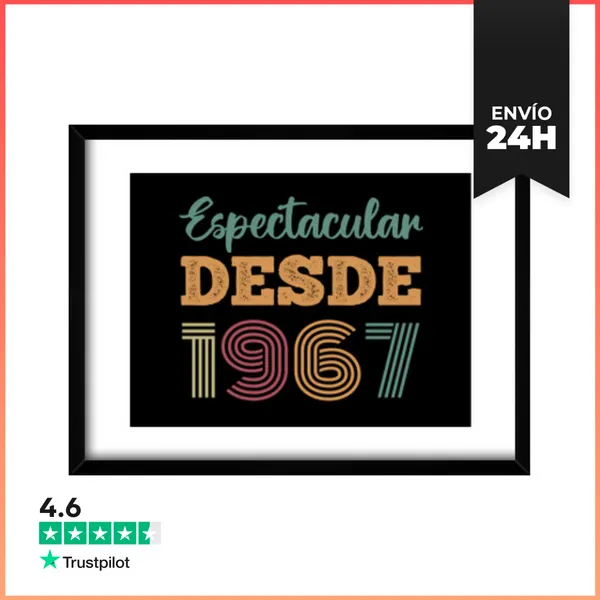 Cuadro Con Marco Horizontal ESPECTACULAR DESDE 1967 LaTostadora