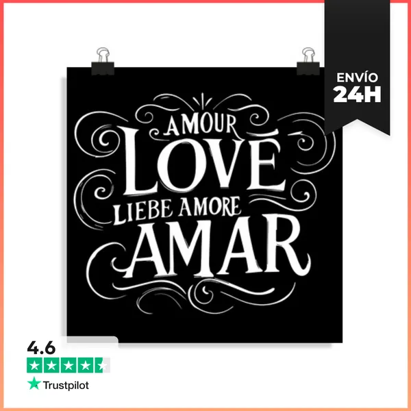 Póster Cuadrado Amor LaTostadora