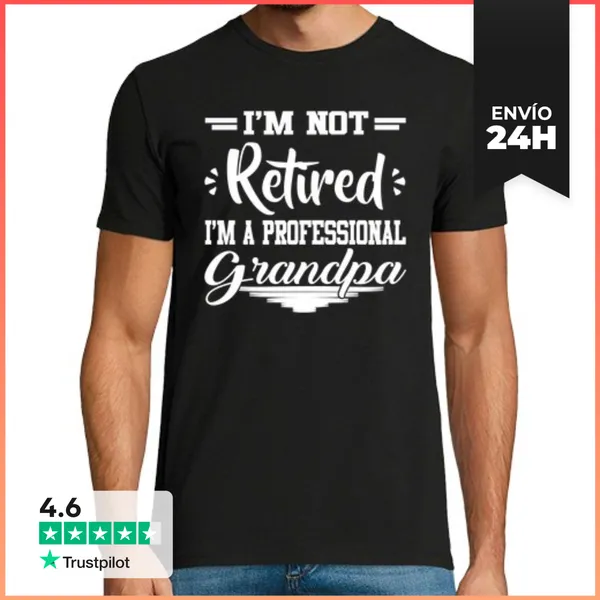Camiseta Hombre Clásica Im No Retiró Im Un Gran Profesional
