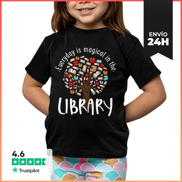 Camiseta Clásica Para Niños Cada Día Es Mágico En El Libro De La