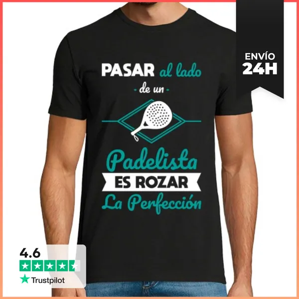 Camiseta Hombre Clásica Padelista - Rozar La Perfección