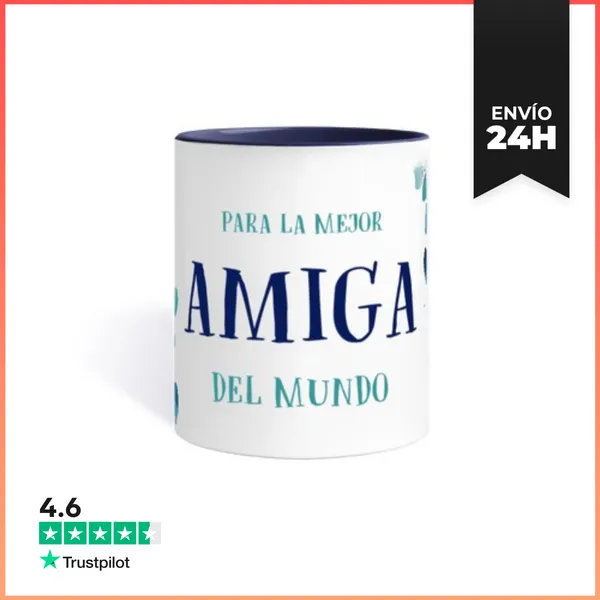 Taza De Colores Mejor Amiga Del Mundo LaTostadora