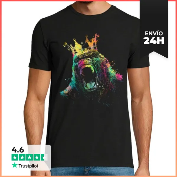 Camiseta Hombre Clásica El Rey LaTostadora