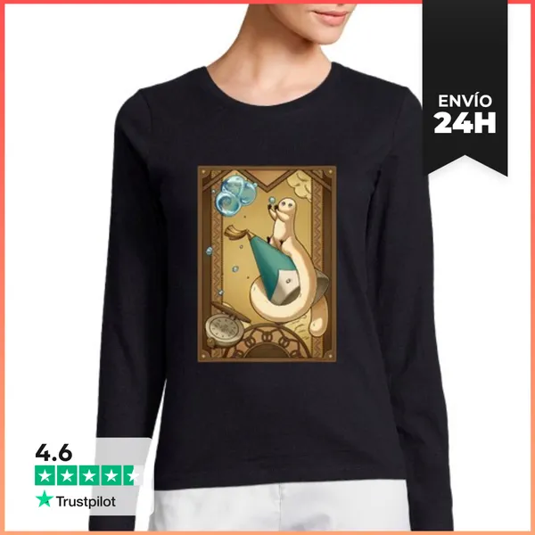 Camiseta Mujer Manga Larga Brushbuddy Camiseta Mujer Manga Larga