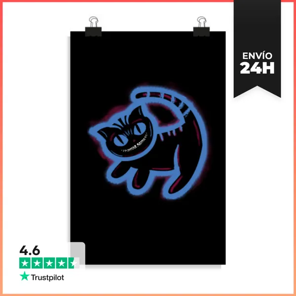 Póster Vertical Rey De Cheshire LaTostadora