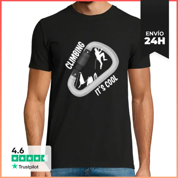 Camiseta Hombre Clásica Escalada Regalo Humor Escalador Escalador