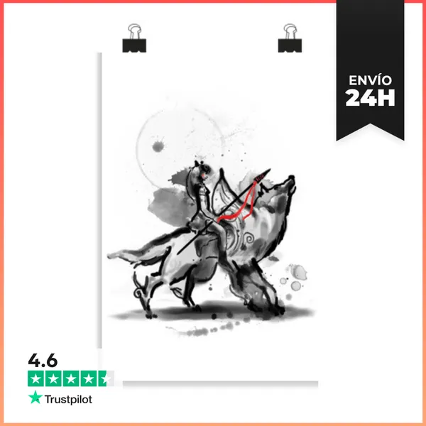 Póster Vertical Princesa Monokami LaTostadora