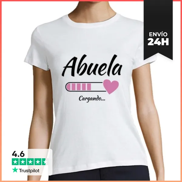 Camiseta Mujer Clásica Abuela Cargando Futura Abuela Regalo