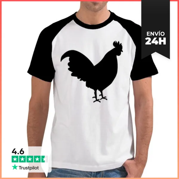 Camiseta Hombre, Estilo Béisbol Gallo LaTostadora
