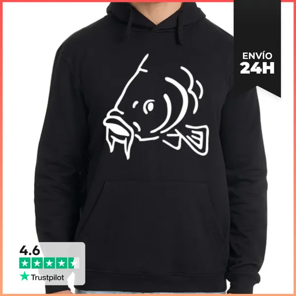 Sudadera Unisex Con Capucha Carpa LaTostadora