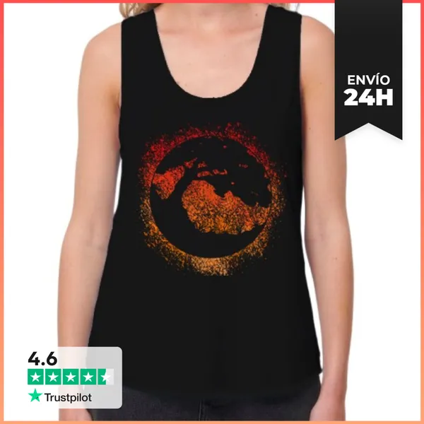 Camiseta Mujer Sin Mangas, Loose Fit Árbol De La Vida LaTostadora