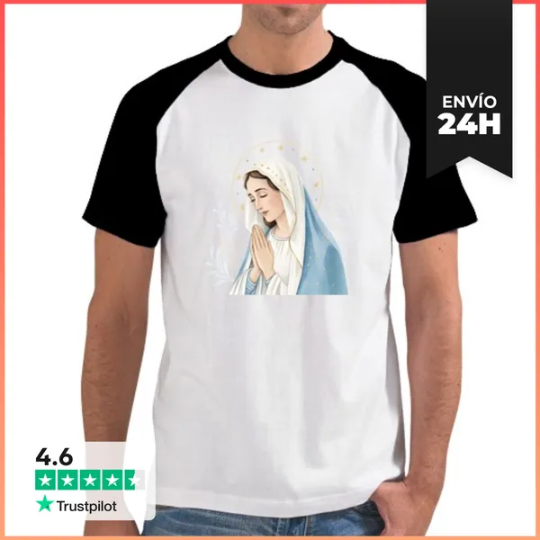 Camiseta Hombre, Estilo Béisbol Santa Madre Versión 1 LaTostadora