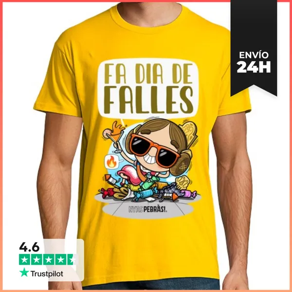 Camiseta Hombre Clásica Fa Dia De Falles LaTostadora