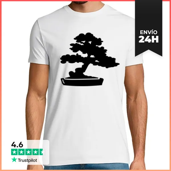 Camiseta Hombre Clásica árbol Bonsai LaTostadora