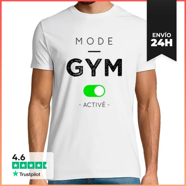 Camiseta Hombre Clásica Modo Gimnasio LaTostadora