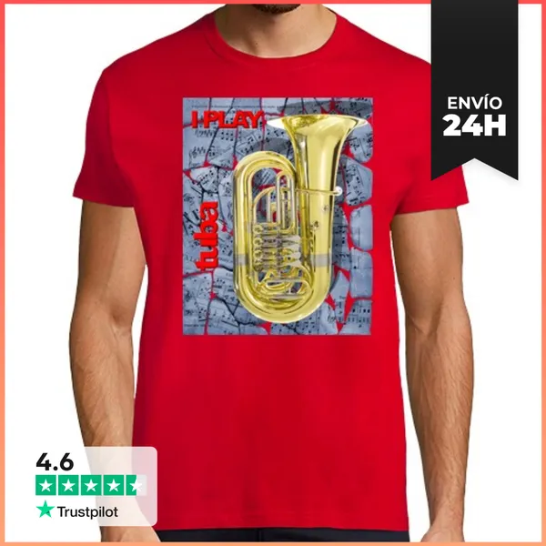 Camiseta Hombre Clásica I PLAY TUBA LaTostadora